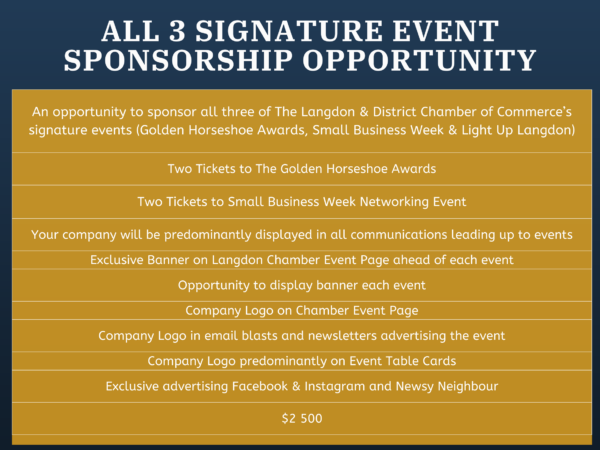 All Signature Events Sponsorship Package - Image 2